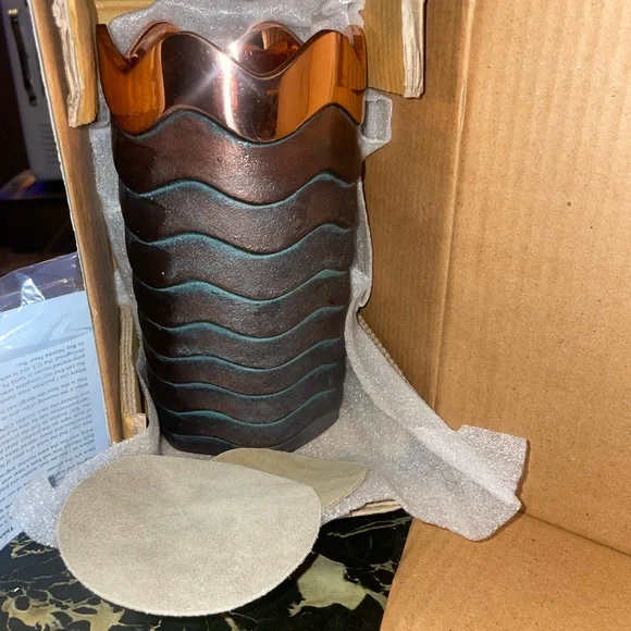 Nambe The Original COPPER CANYON WINE CHILLER (NIB) - Picture 3 of 5